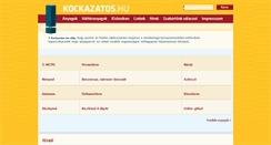 Desktop Screenshot of kockazatos.hu