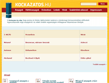 Tablet Screenshot of kockazatos.hu